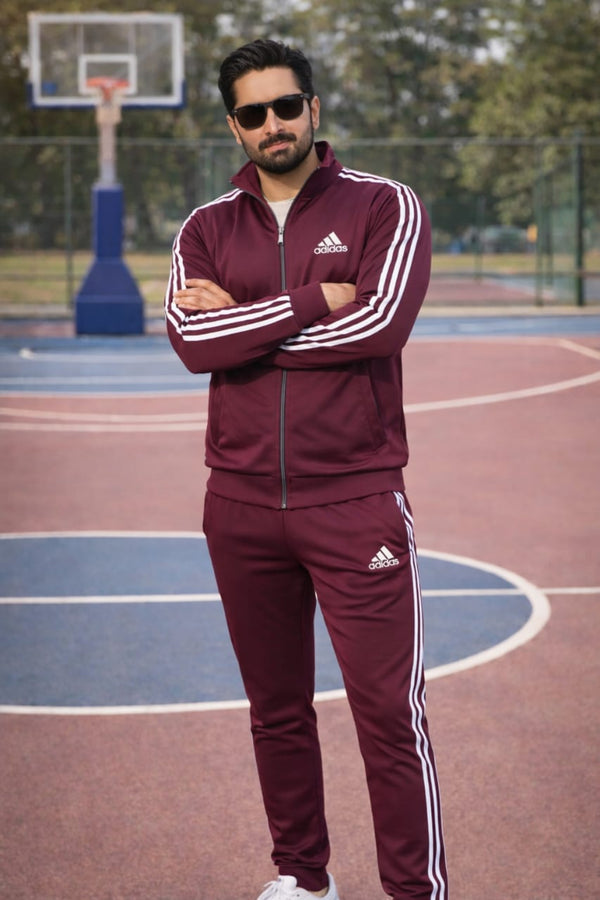 Mehroon Premium Micro Flece Tracksuit For Men 280 GSM