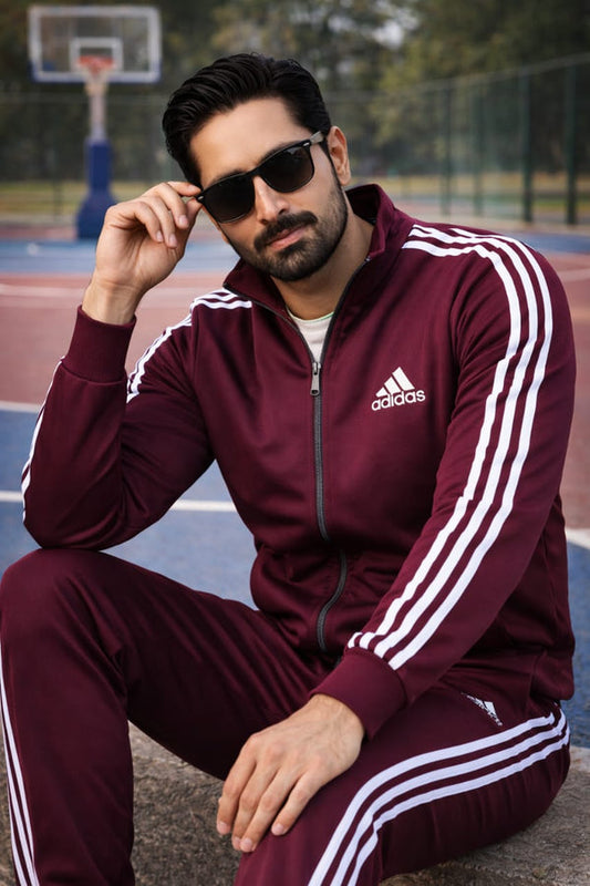 Mehroon Premium Micro Flece Tracksuit For Men 280 GSM