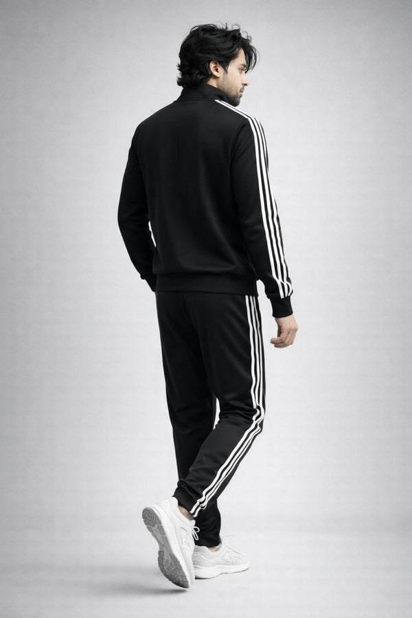 Black Premium Micro Flece Tracksuit For Men 280GSM