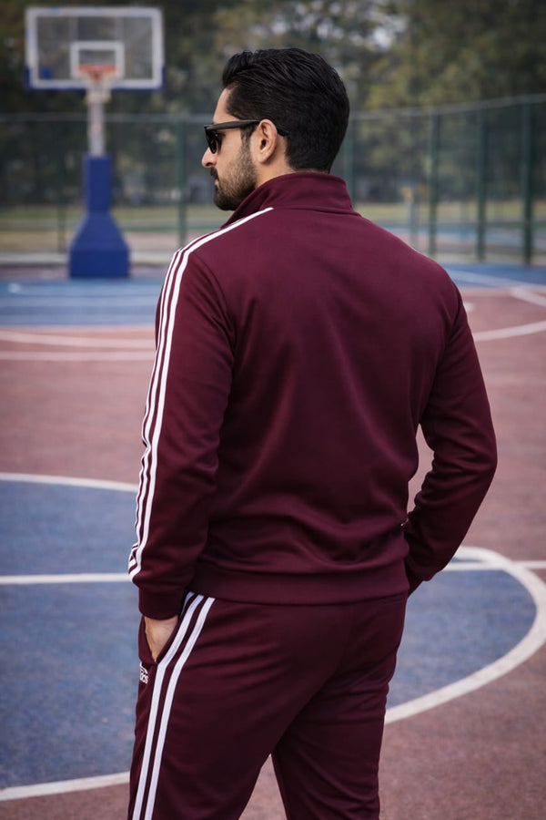 Mehroon Premium Micro Flece Tracksuit For Men 280 GSM